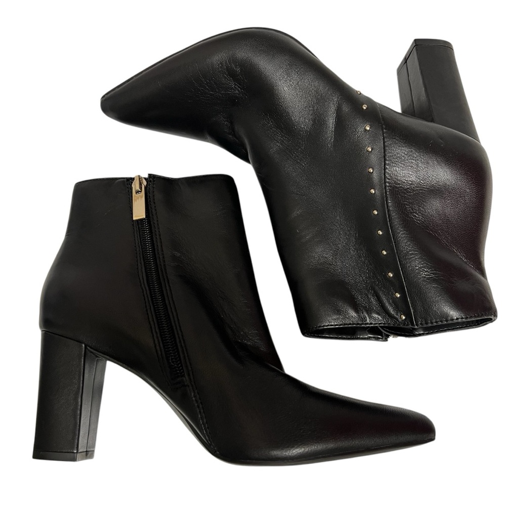 Bandolino Black Ankle Boots with Stud Detail - Picture 4 of 10